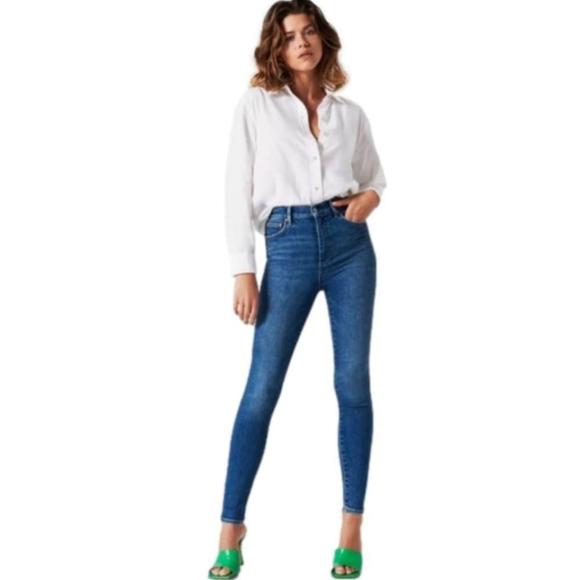 Denim Forum Lola High Rise Skinny Jean 29W - Picture 1 of 16